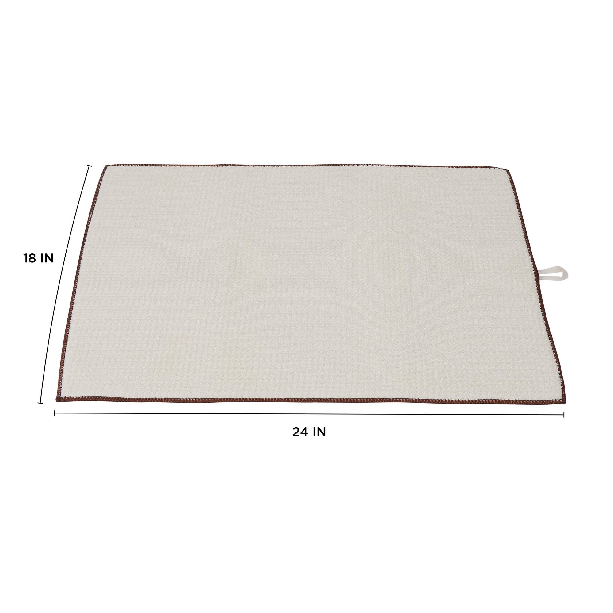Kitchen Details Jumbo Ivory Drying Mats, 2ct.